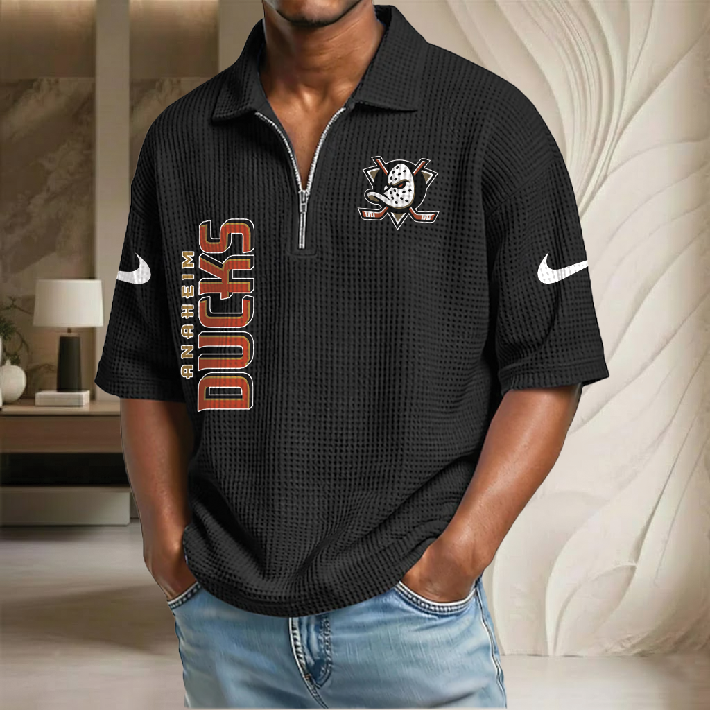 NHL x AD Waffle Half-Zip Polo Shirt HLP HLPHUONG
