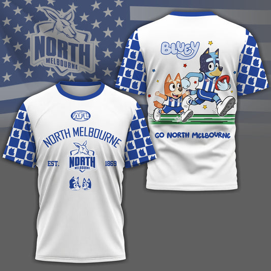 NM x AFL Premium Bluey 3D Shirt DDT TTTZ