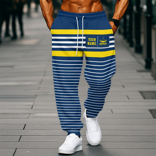 NQC x NRL Casual Long Pants Custom Name Gift For Fan DDT 190326 NTL