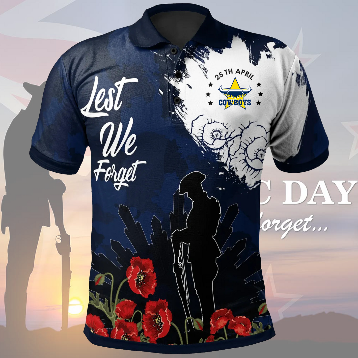 NQL x Anzac Day Polo Shirt DATND TANTD