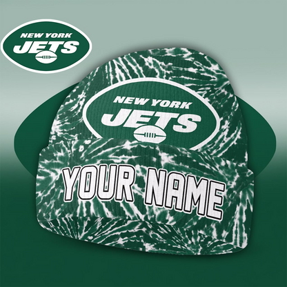 NYJ x NFL Personalized Premium Beanie Hat DDT CTND