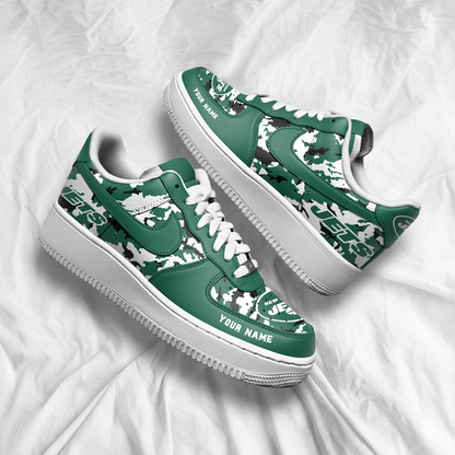NYJ x NFL Premium Camo AF1 Sneakers DDT CTND