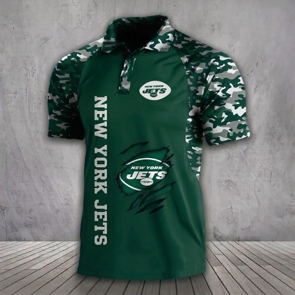 NYJ x NFL Premium Camouflage Polo DDT TTTZ