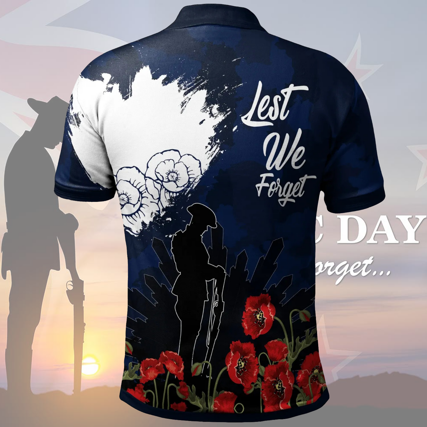 PAR x Anzac Day Polo Shirt DATND TANTD