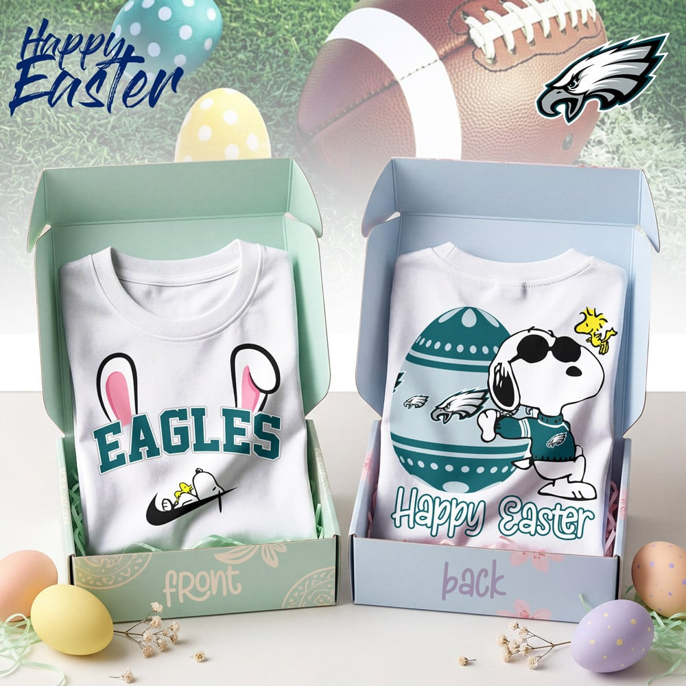 PE Premium NFL Happy Snoopy Easter T-shirt DDT NTL