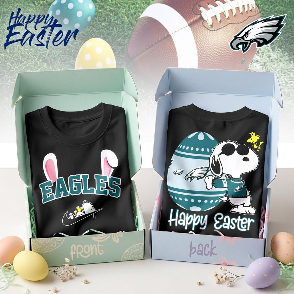 PE Premium NFL Happy Snoopy Easter T-shirt DDT NTL