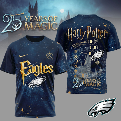 PE Premium NFL Harry Potter 25 Years Of Magic 3D Shirt DDT CTND