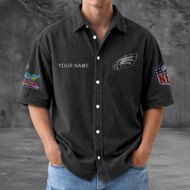 PE x NFL Men Seersucker Button Shirt DDT NTL