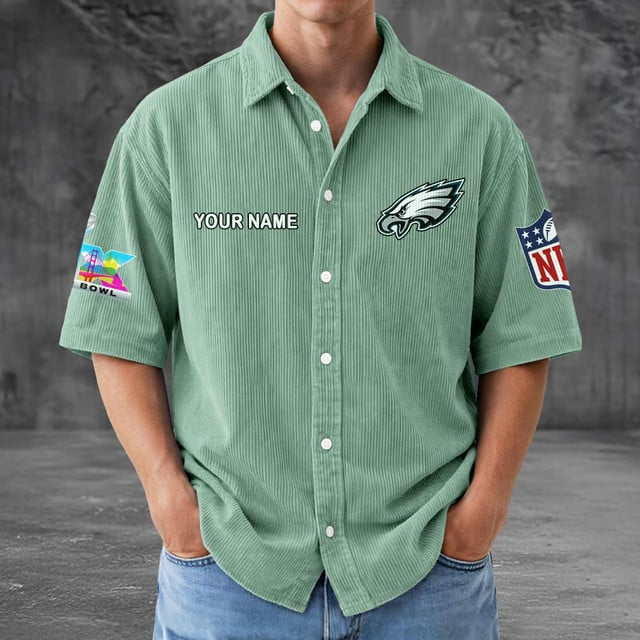 PE x NFL Men Seersucker Button Shirt DDT NTL