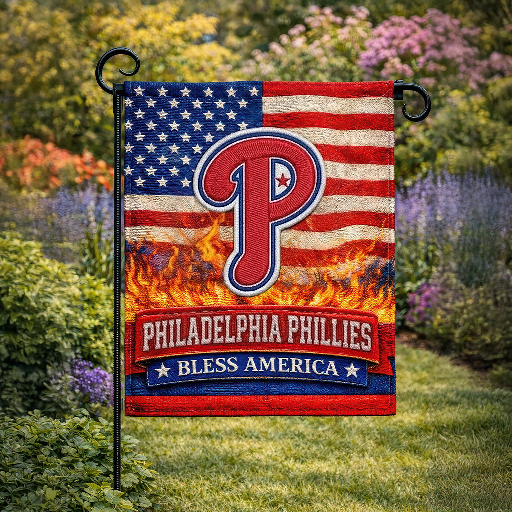 PHI Premium MLB 250 Years Of America Freedom Flag DDT TTTZ