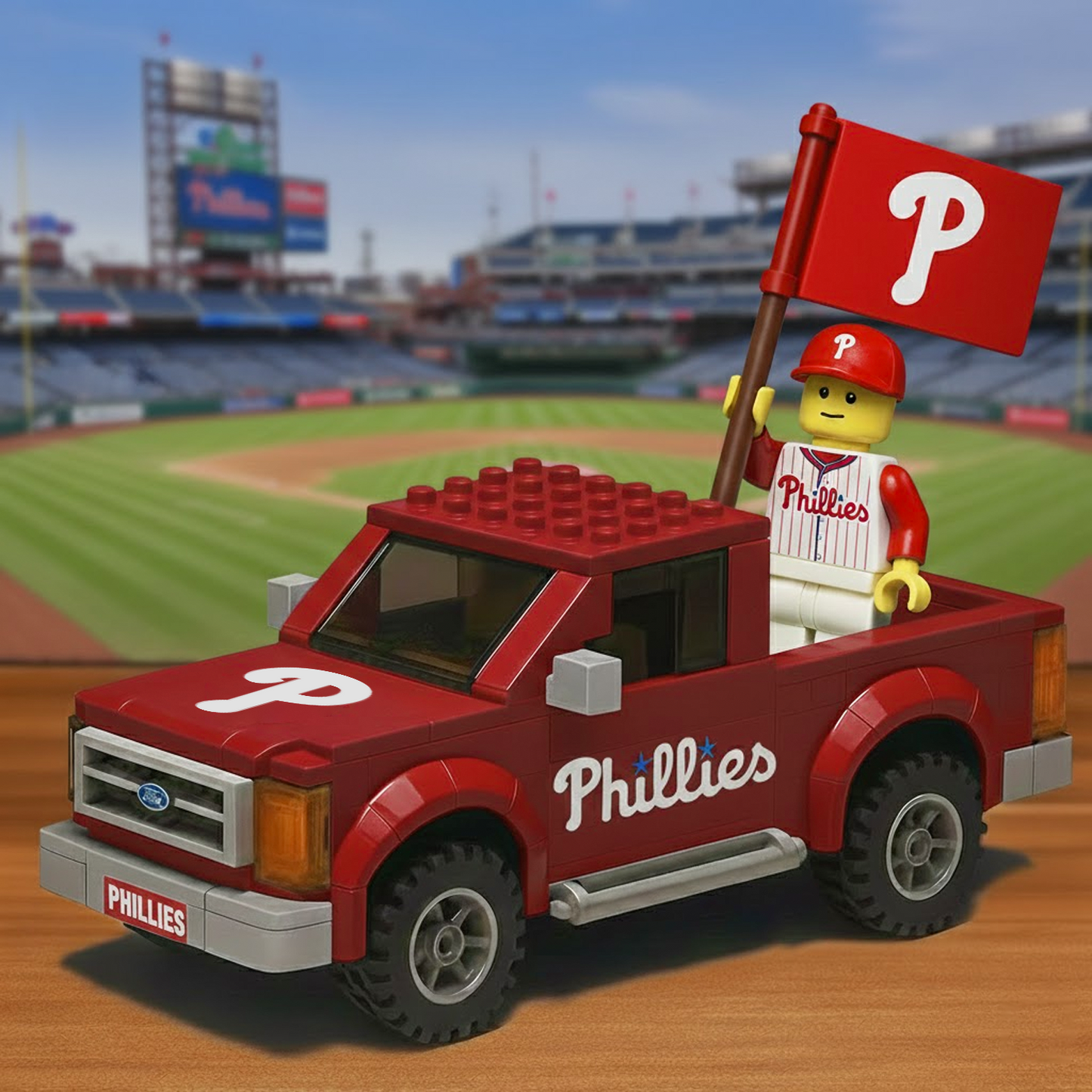 PHI x MLB Building Blocks Truck Toy Set DatND DVT