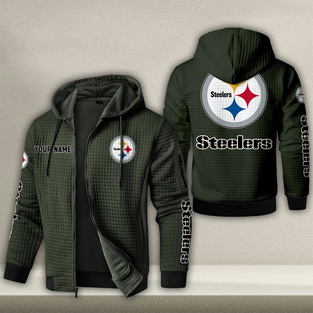 PIT x NFL Quilted Zip Hoodie DatND DVT