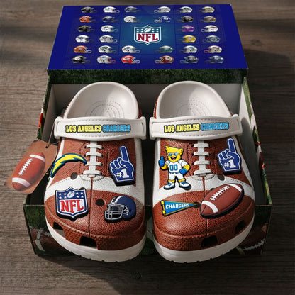 PREMIUM NFL X LAC CLOGS WITH CHARMS NDT NHM