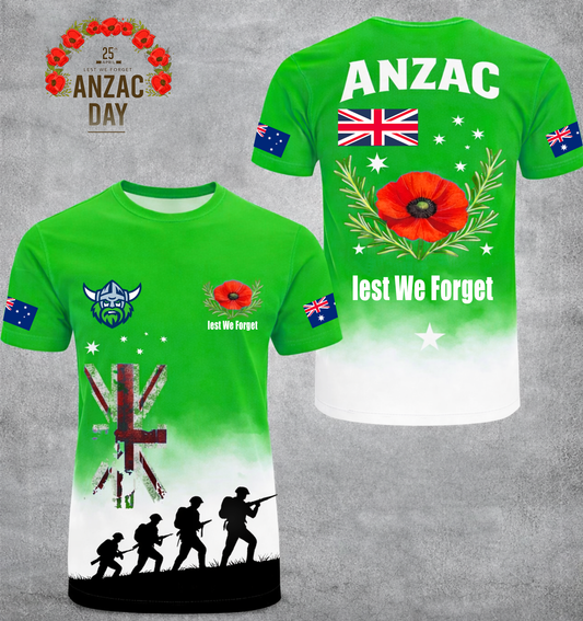 PREMIUM NRL X CR ANZAC DAY SHIRT LIMITED EDITION NDT VHM 130326
