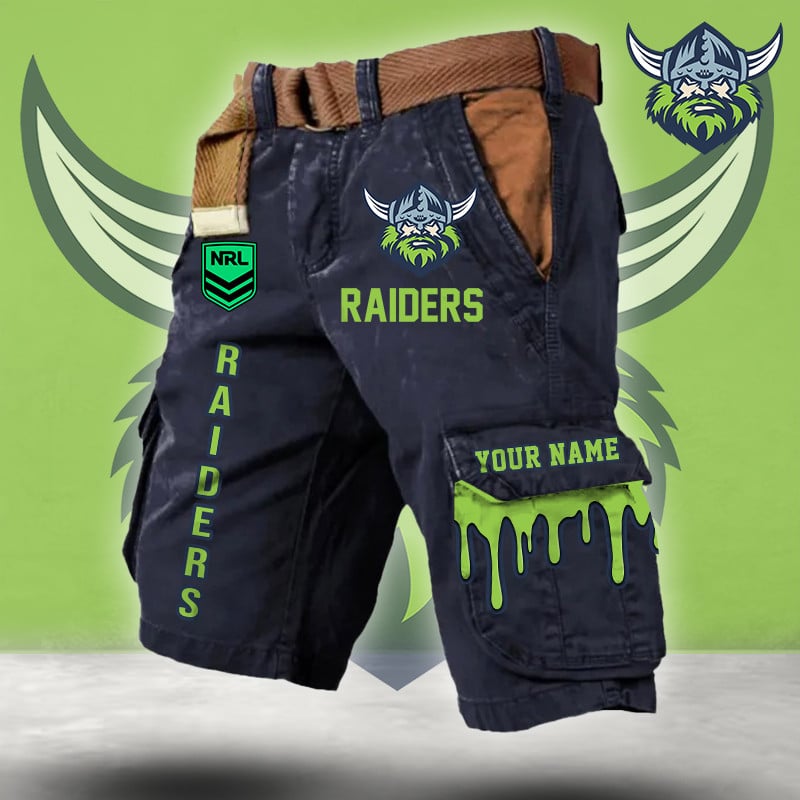 PREMIUM NRL X CR Cargo Shorts Custom Name Limited Edition NDT LVH
