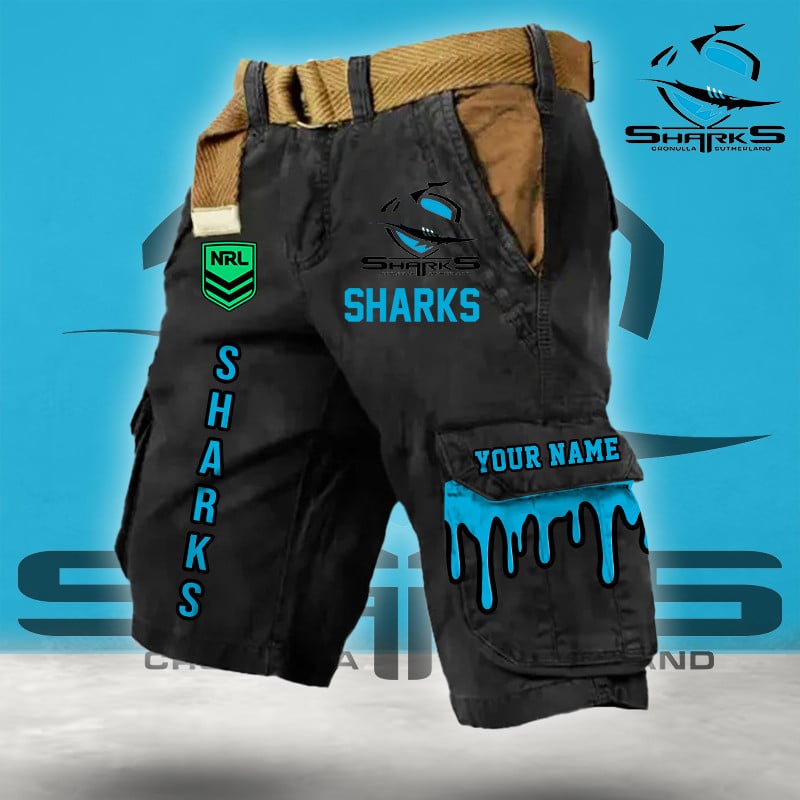 PREMIUM NRL X CS Cargo Shorts Custom Name Limited Edition NDT LVH