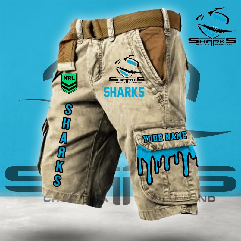 PREMIUM NRL X CS Cargo Shorts Custom Name Limited Edition NDT LVH