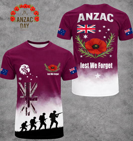 PREMIUM NRL X MWSE ANZAC DAY SHIRT LIMITED EDITION NDT VHM