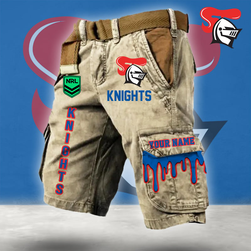 PREMIUM NRL X NK Cargo Shorts Custom Name Limited Edition NDT LVH