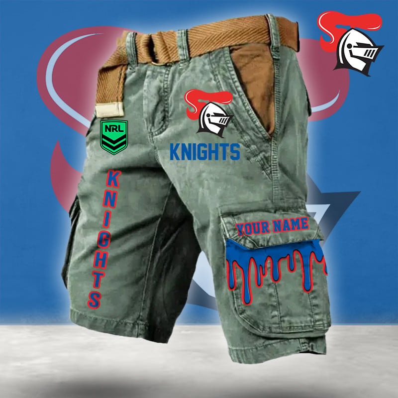 PREMIUM NRL X NK Cargo Shorts Custom Name Limited Edition NDT LVH