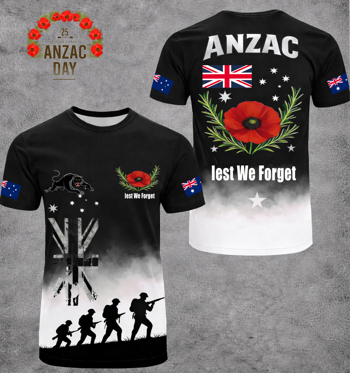 PREMIUM NRL X PP ANZAC DAY SHIRT LIMITED EDITION NDT VHM