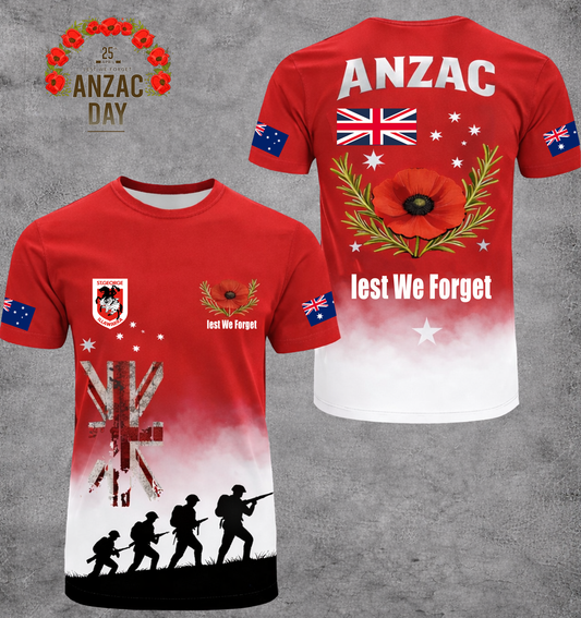 PREMIUM NRL X SGID ANZAC DAY SHIRT LIMITED EDITION NDT VHM