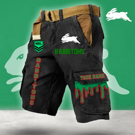 PREMIUM NRL X SSR Cargo Shorts Custom Name Limited Edition NDT LVH