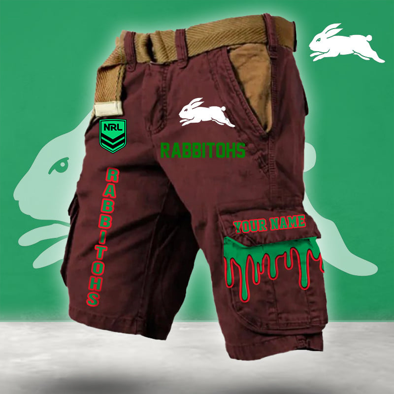 PREMIUM NRL X SSR Cargo Shorts Custom Name Limited Edition NDT LVH