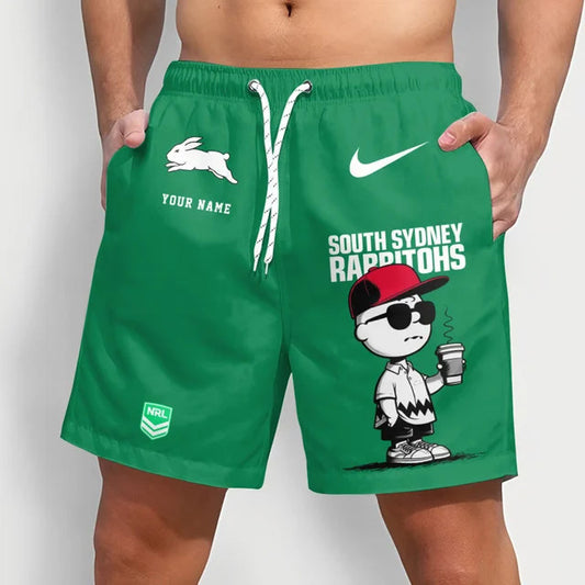 PREMIUM NRL X SSR Cool Snoopy Men Short Pants Custom  Name  For Summer NDT NTN