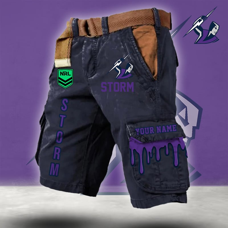 PREMIUM NRL X ST Cargo Shorts Custom Name Limited Edition NDT LVH