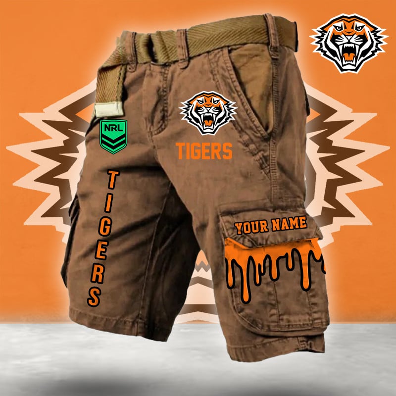 PREMIUM NRL X WT Cargo Shorts Custom Name Limited Edition NDT LVH