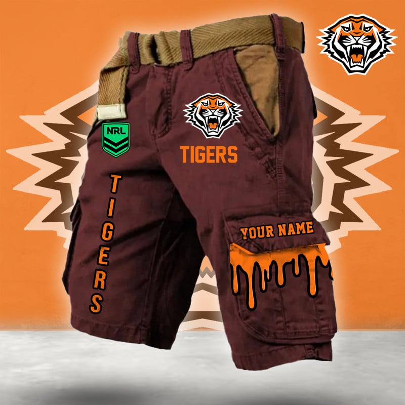 PREMIUM NRL X WT Cargo Shorts Custom Name Limited Edition NDT LVH