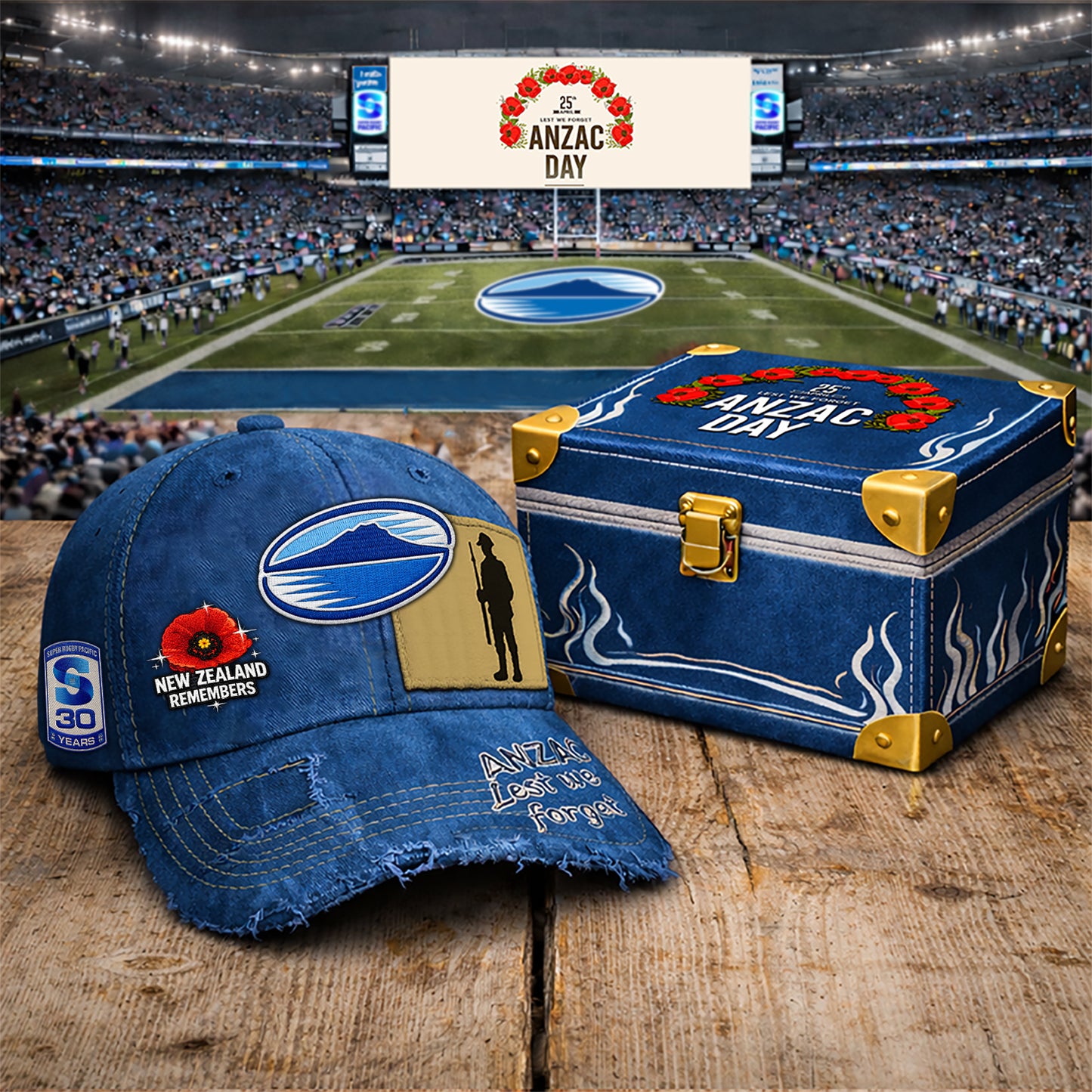 PREMIUM SRP X BLU RETRO ANZAC DAY CAP LIMITED EDITION NDT NHM