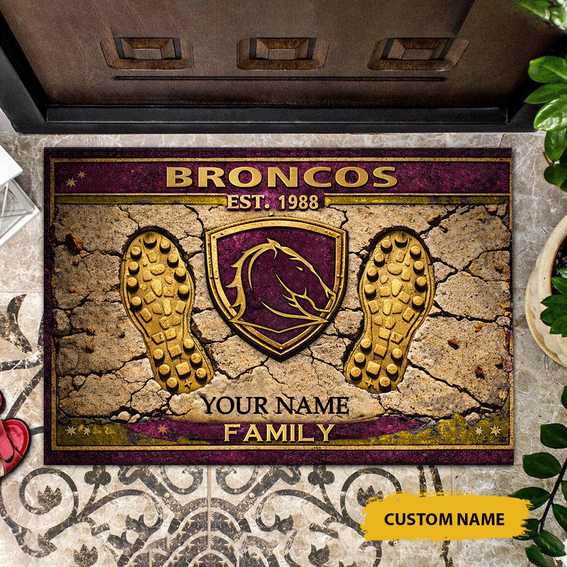 PREMIUM X  BB Doormat Personalized Limited Edition For Home NDT NTN