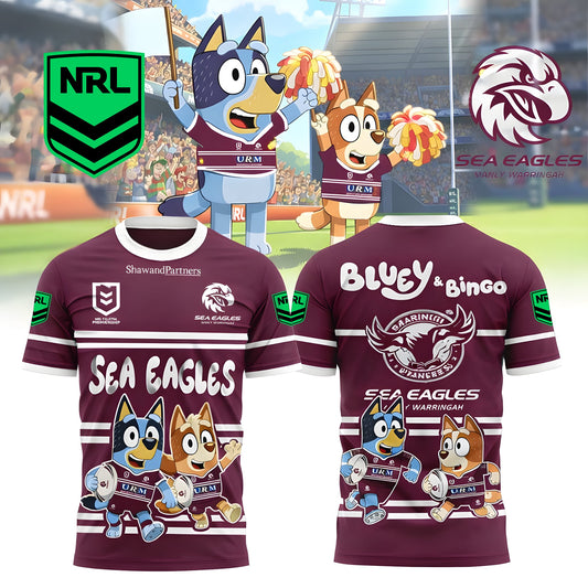 PREMIUM NRL X MSE Bluey & Bingo POLO SHIRT – Limited 2026 NDT LVH