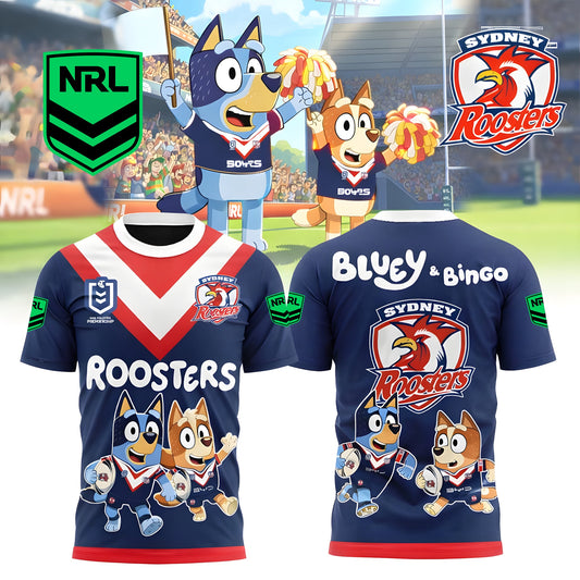 PREMIUM NRL X SR Bluey & Bingo POLO SHIRT – Limited 2026 NDT LVH