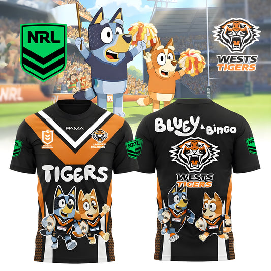 PREMIUM NRL X WT Bluey & Bingo POLO SHIRT – Limited 2026 NDT LVH