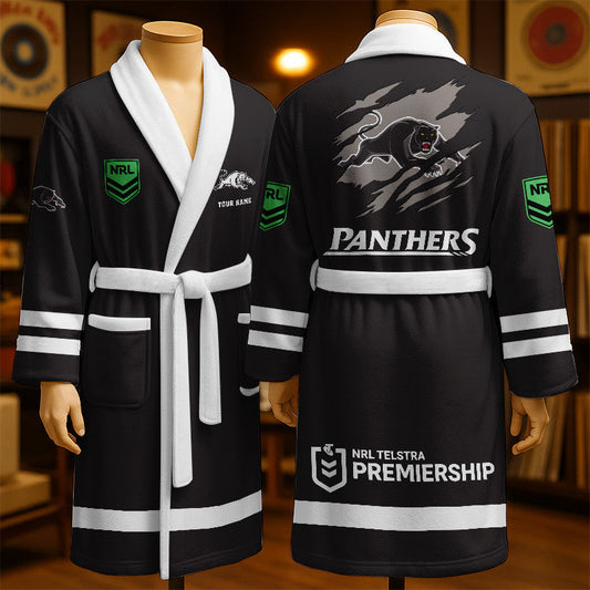 PREMIUM NRL X PP New Style Royal Fleece Bathrobe Personalized NDT LVH 260226
