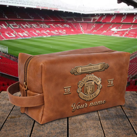 PREMIUM 𝐄𝐏𝐋 X MU 3D EMBOSSED LEATHER TOILETRY BAG Limited Edition NDT NHM 020326