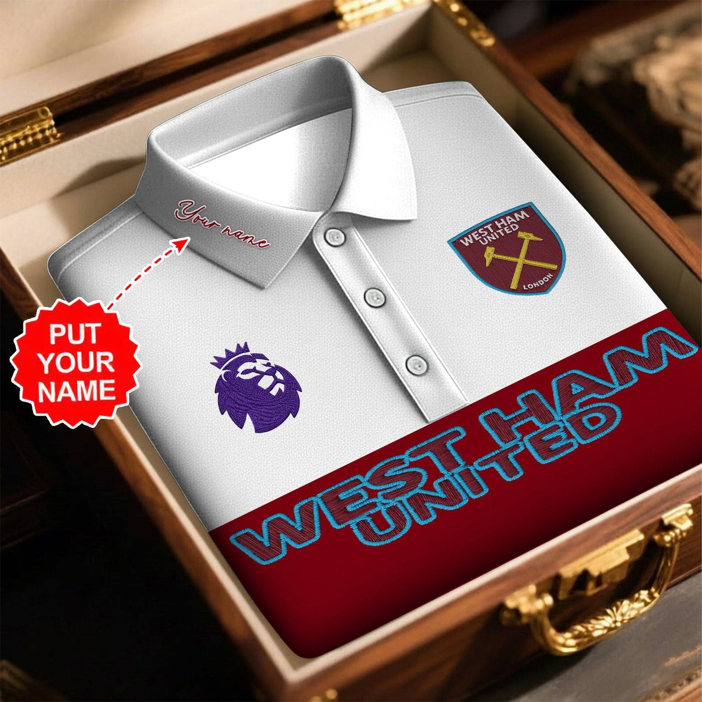 PREMIUM EPL X WEST ROYAL POLO SHIRT LIMITED EDITION V3 NDT NHM 120226