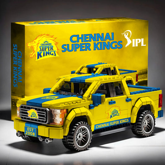 PREMIUM IPL X CSK LEGO 3D BUILDING BLOCK SET NDT NHM 210326