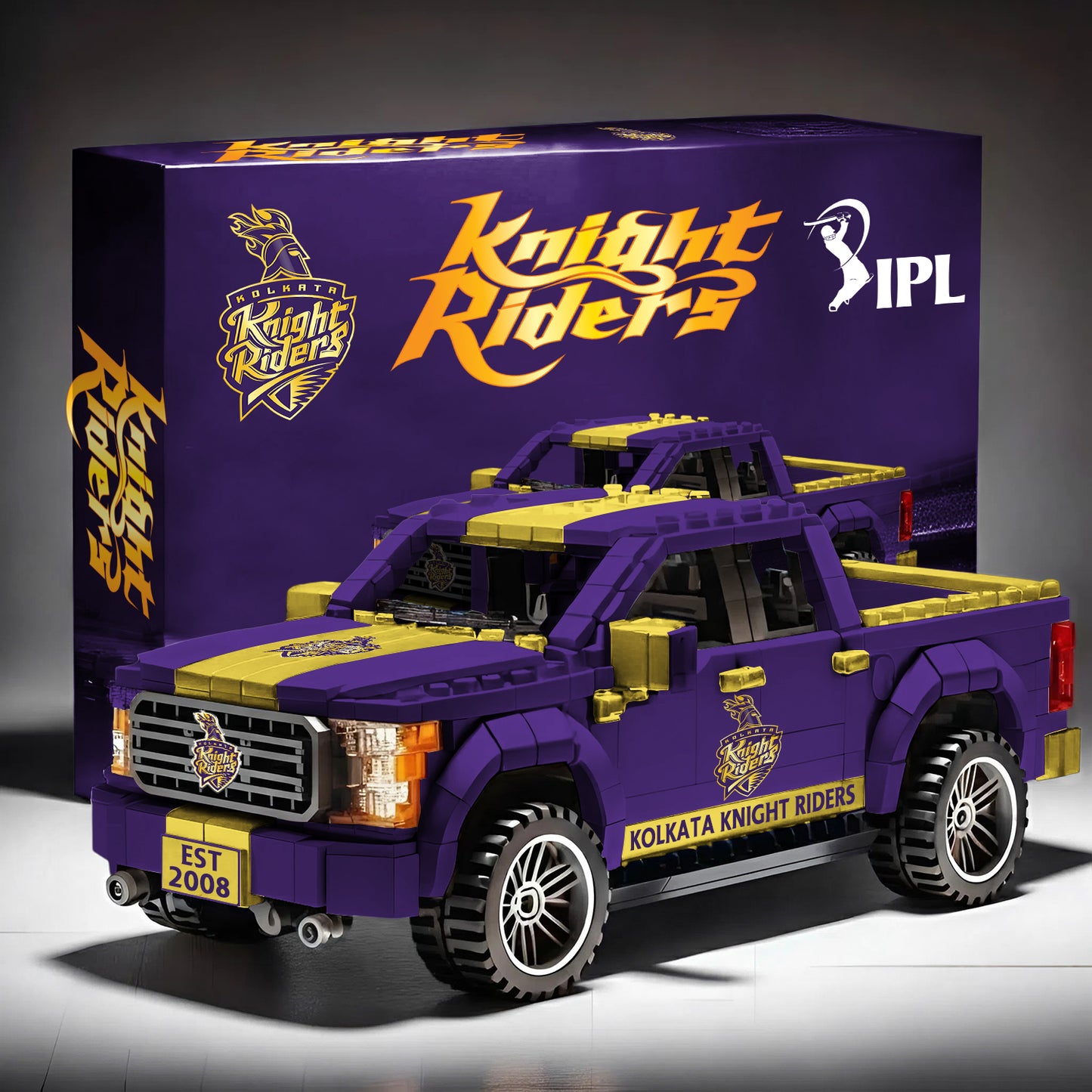 PREMIUM IPL X KKR LEGO 3D BUILDING BLOCK SET NDT NHM 210326