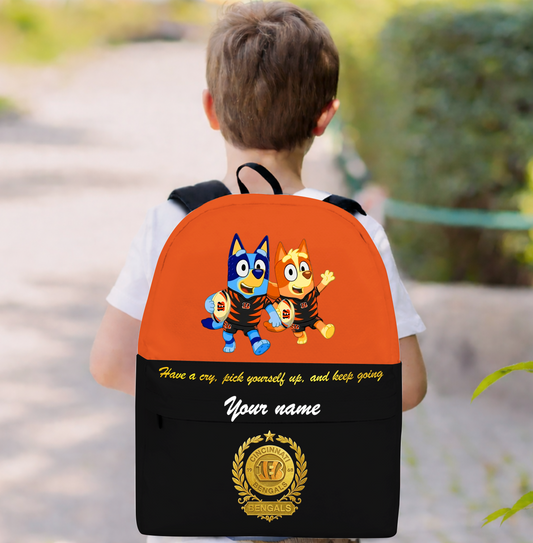 PREMIUM NFL X CIN Schoolbag  Bluey & Bingo  Personalized Gifts For Son Limited Edition NDT VHM 050326