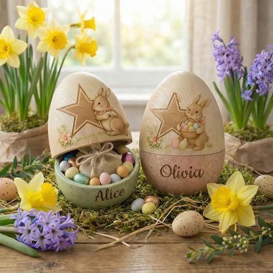 PREMIUM 𝗡𝗙𝗟 X DAL Personalized Hollow Wooden Easter Egg NDT NHM 270226