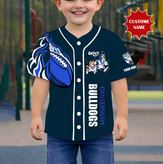 PREMIUM NRL X CBB BLUEY Youth Baseball Jersey Limited Editions NDT VHM 190326