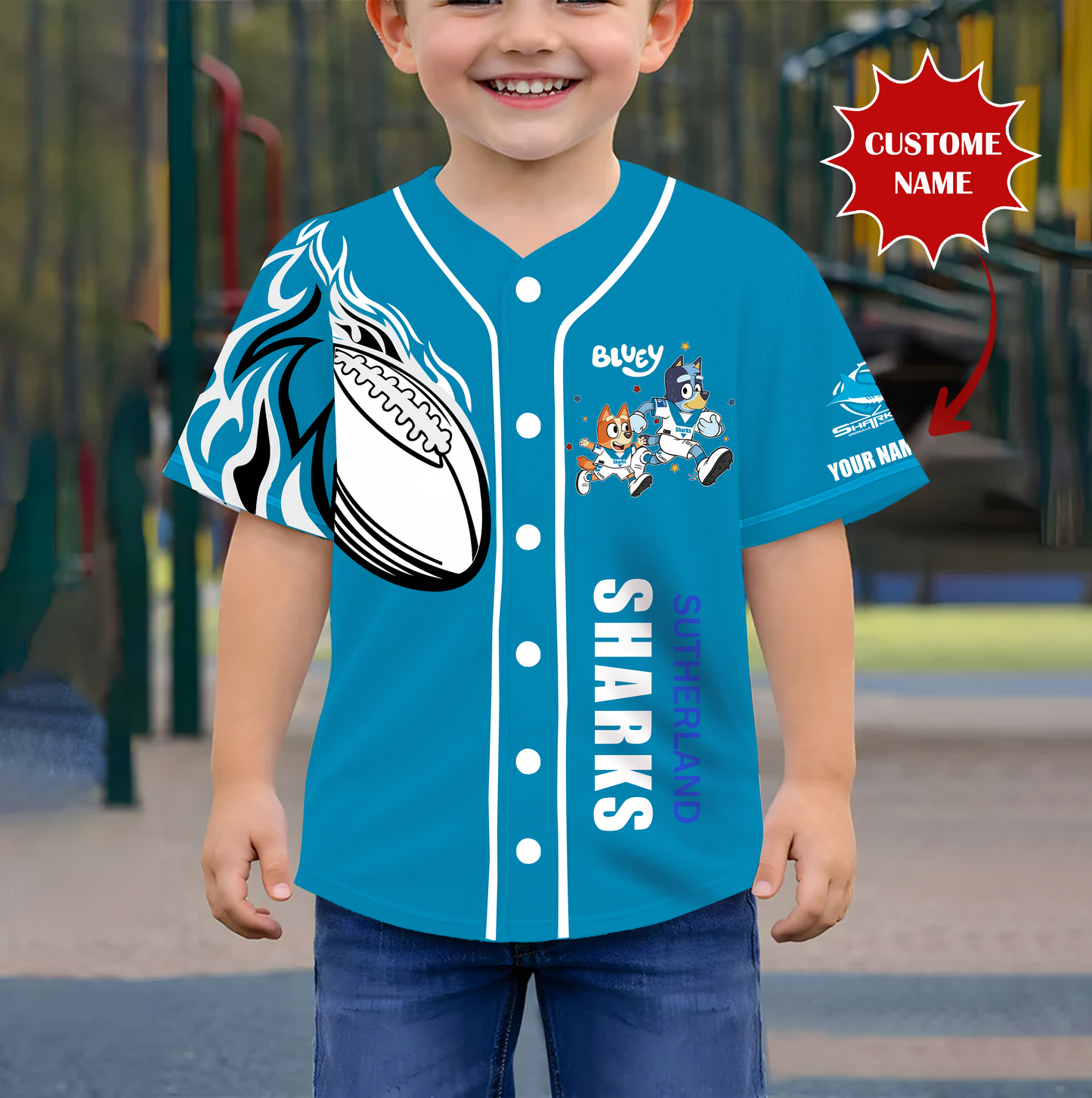PREMIUM NRL X CSS BLUEY Youth Baseball Jersey Limited Editions NDT VHM 190326