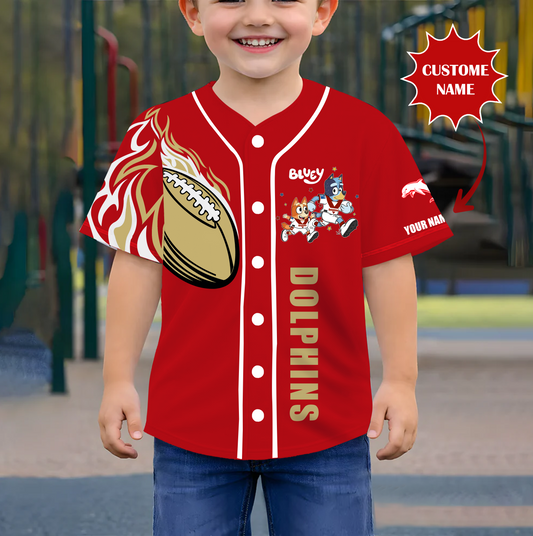 PREMIUM NRL X DOL BLUEY Youth Baseball Jersey Limited Editions NDT VHM 190326