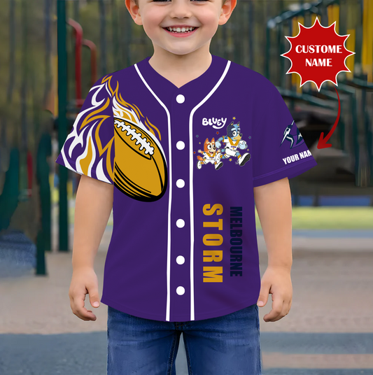 PREMIUM NRL X MS BLUEY Youth Baseball Jersey Limited Editions NDT VHM 190326