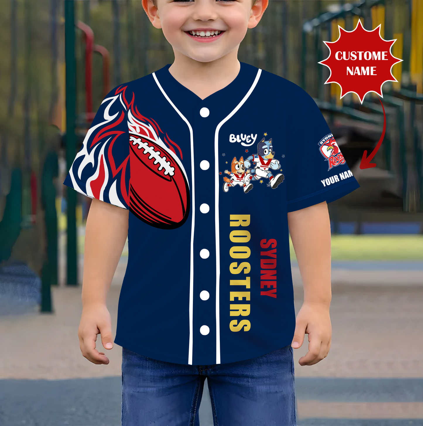 PREMIUM NRL X SR BLUEY Youth Baseball Jersey Limited Editions NDT VHM 190326