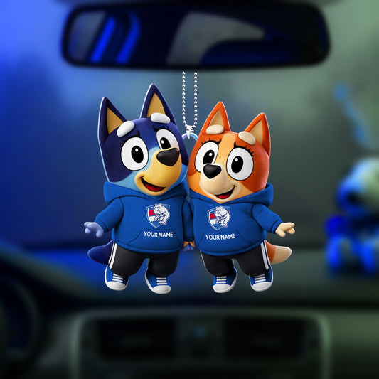 PREMIUM WB X Bluey & Bingo Car Ornament NDT NHM 040326